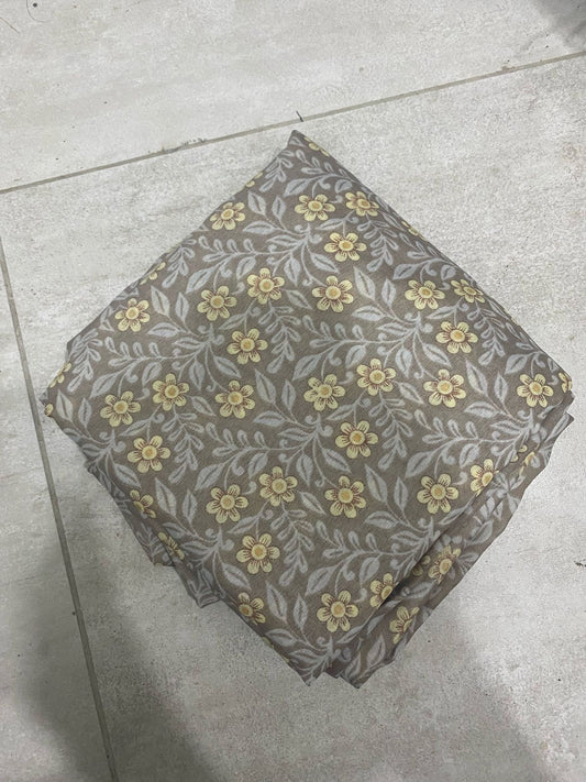 2 In 1  Printed Namaz Chaddar + Abaya 196 With Sleeves And Niqab (Stitched)