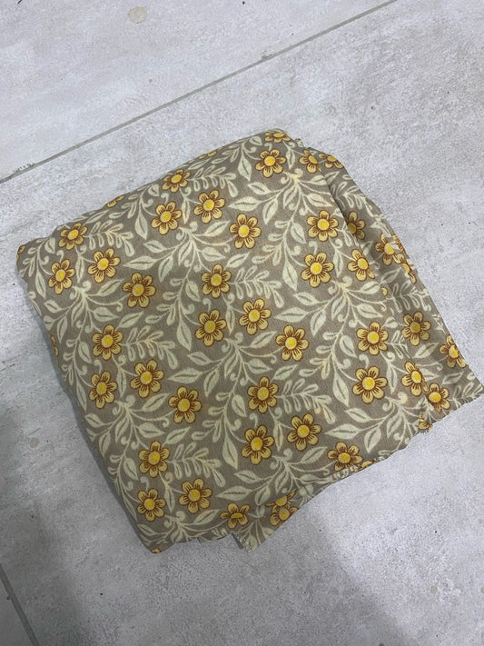 2 In 1  Printed Namaz Chaddar + Abaya 194 With Sleeves And Niqab (Stitched)