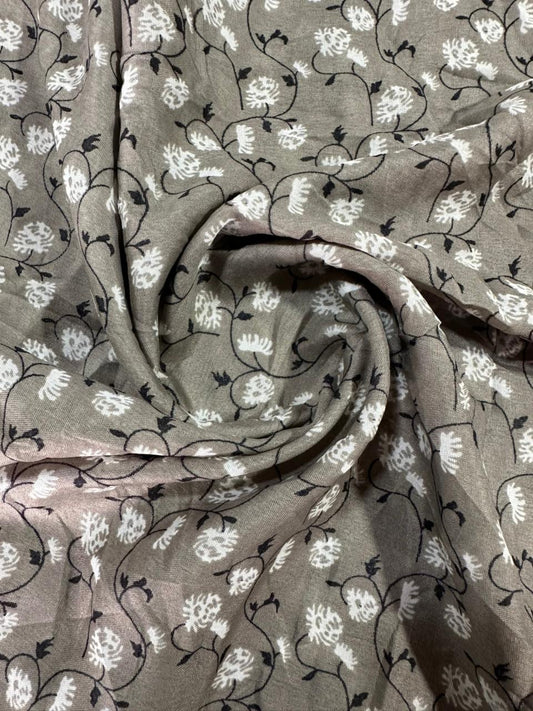 2 In 1  Printed Namaz Chaddar + Abaya 168 With Sleeves And Niqab (Stitched)