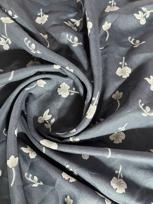 2 In 1  Printed Namaz Chaddar + Abaya 174 With Sleeves And Niqab (Stitched)