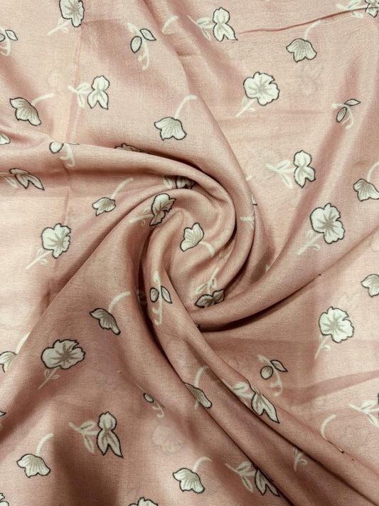 2 In 1  Printed Namaz Chaddar + Abaya 221 With Sleeves And Niqab (Stitched)